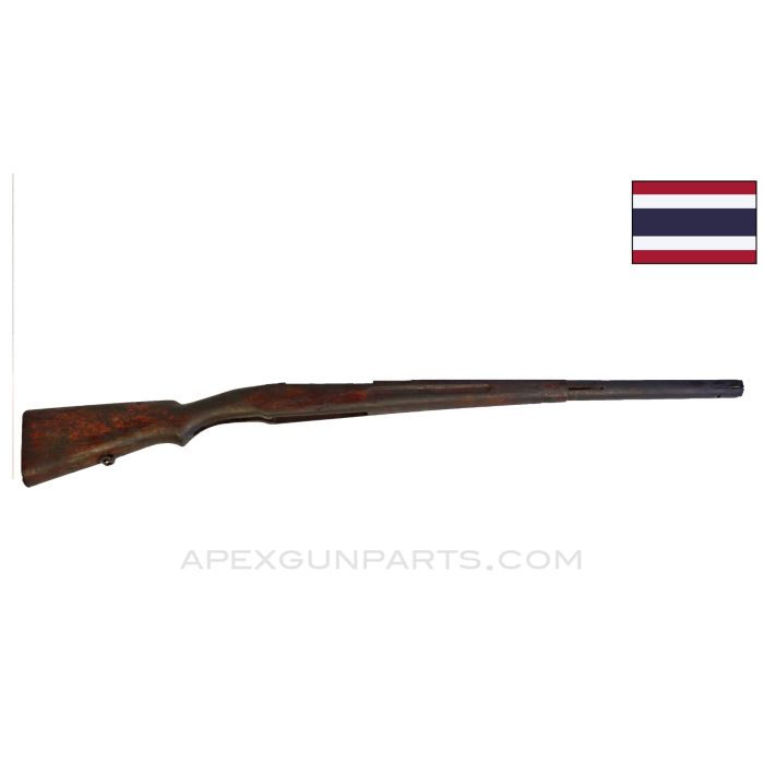 Siamese Type 45-66 Mauser Stock, Second Pattern, Cracked, Wood, 44", *Fair*