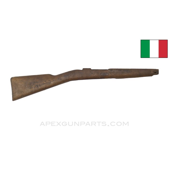 Italian Carcano M91/38 Cavalry Carbine Stock,26.5",  Cracked/Repaired Wood *Fair*