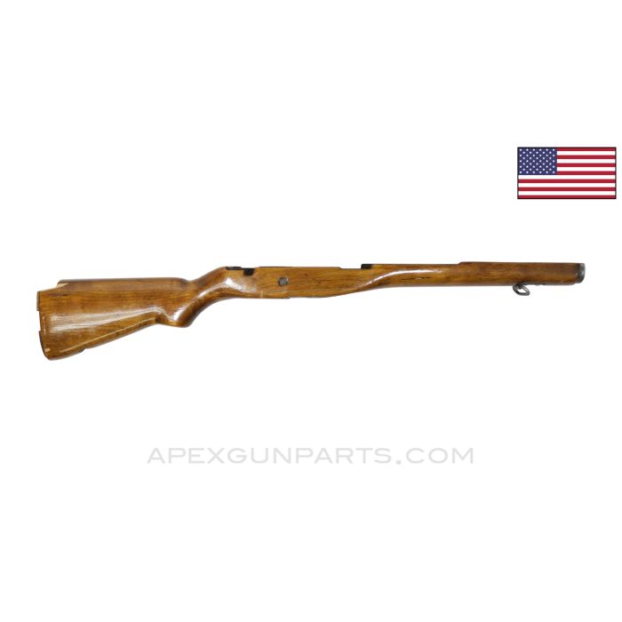 M14 Stock, 32.75" Modified Rear Sling Swivel, Gloss Finish, Wood *Fair*