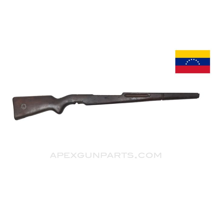 Venezuelan FN-49 Rifle Stock, 37" w/ Buttplate, Cracked, Wood *Fair*