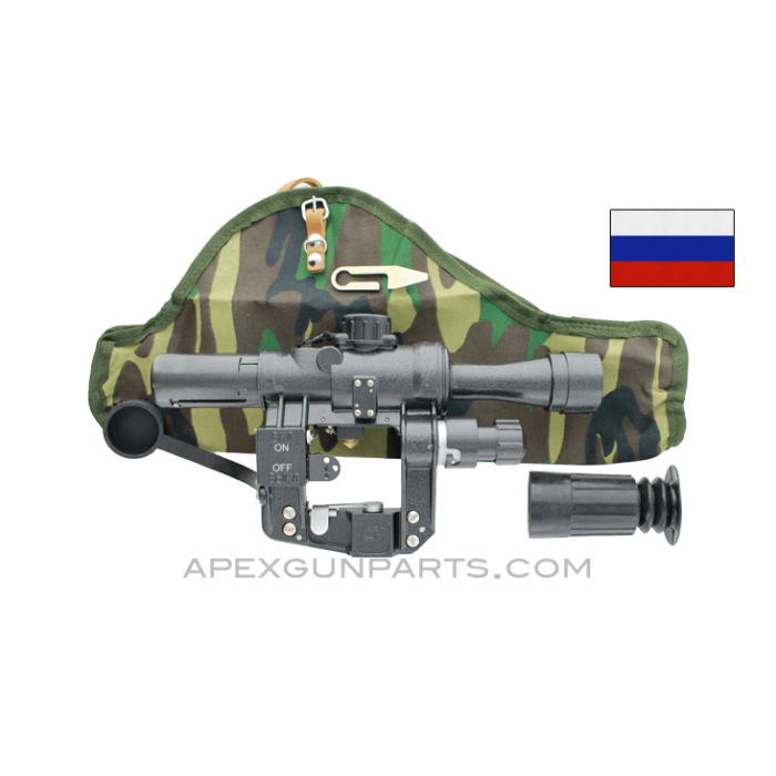 NPZ PO 4x24 Rifle Scope, 7.62X54R Illuminated Rangefinder Reticle, *NIB*