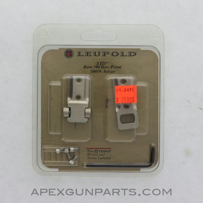 Leupold STD Remington 700 Scope Base, 50019, Silver *NEW*