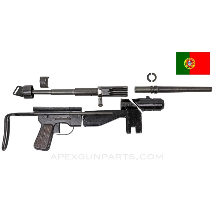 FBP M/948 Parts Kit w/ Original Live Barrel and Trunnion, Collapsible Wire Stock, 9x19 *Very Good* 