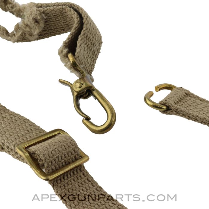 British SMG / Sterling / STEN Sling Hardware, Brass *Good*