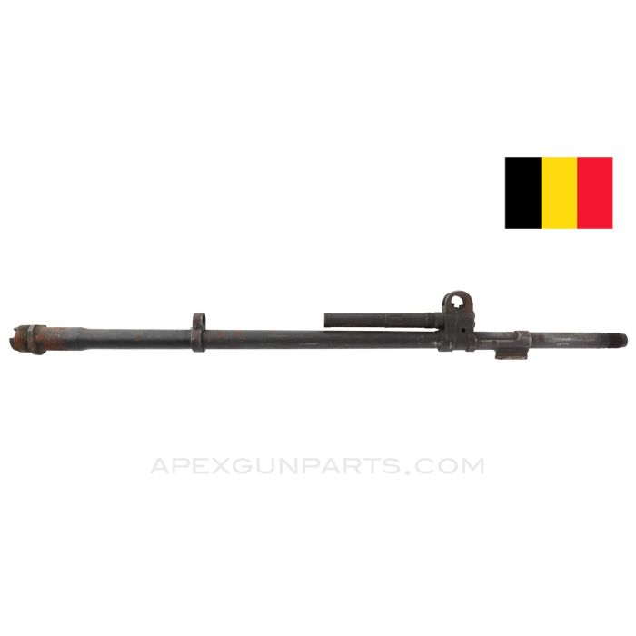 FN49 Barrel, 23" with Gas Block and Bayonet Lug, Blued, Belgian, 8mm *Good*