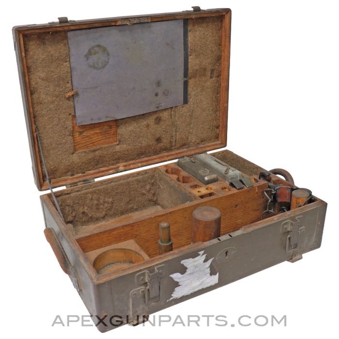 Skoda 75mm Model 1928 Mountain Howitzer Spare Parts Crate, Czech, USED