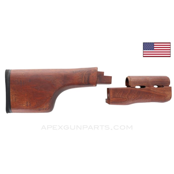 Club Foot Buttstock w/ Handguards, for Double Tang RPK Receivers, Blemished, US Made 922(r) Compliant Part, *Very Good*