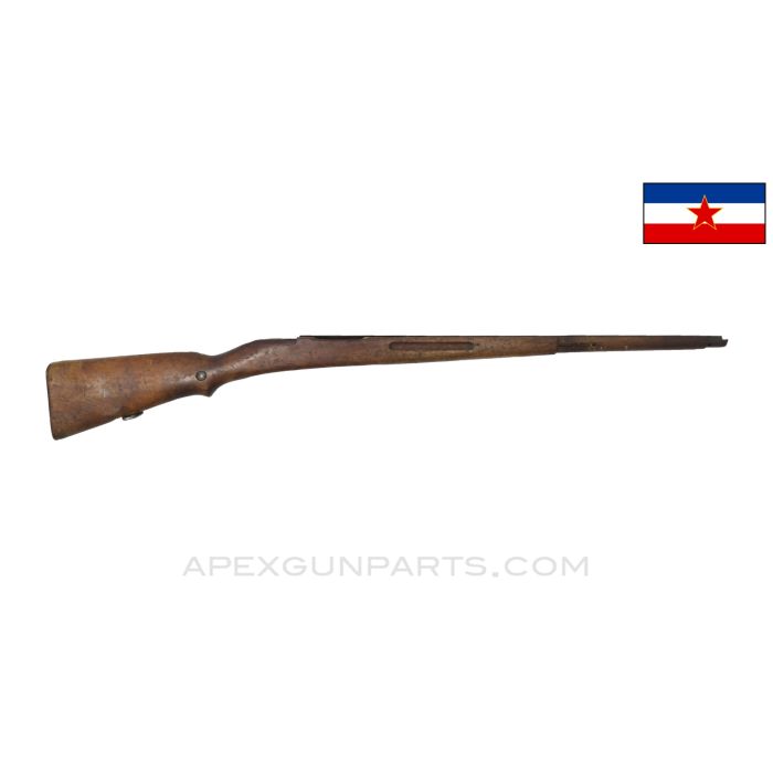 Yugoslavian M95 Mannlicher "Puska" Rifle Stock, 40.5", BT3 Marked, Wood *Good*