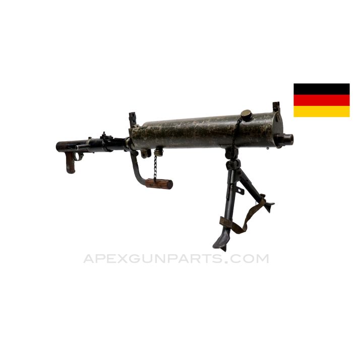 MG-15 / ST-61 Display Gun, Water Cooled Ground Version, w/ Bipod & Carry Handle, Metal Parts, Rheinmetall Manufactured WWII *Good* 