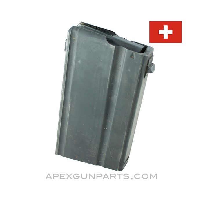 SIG SG510 Rifle Magazine, 20rd, Blued Steel, Swiss, 7.62x51 NATO *Very Good* 