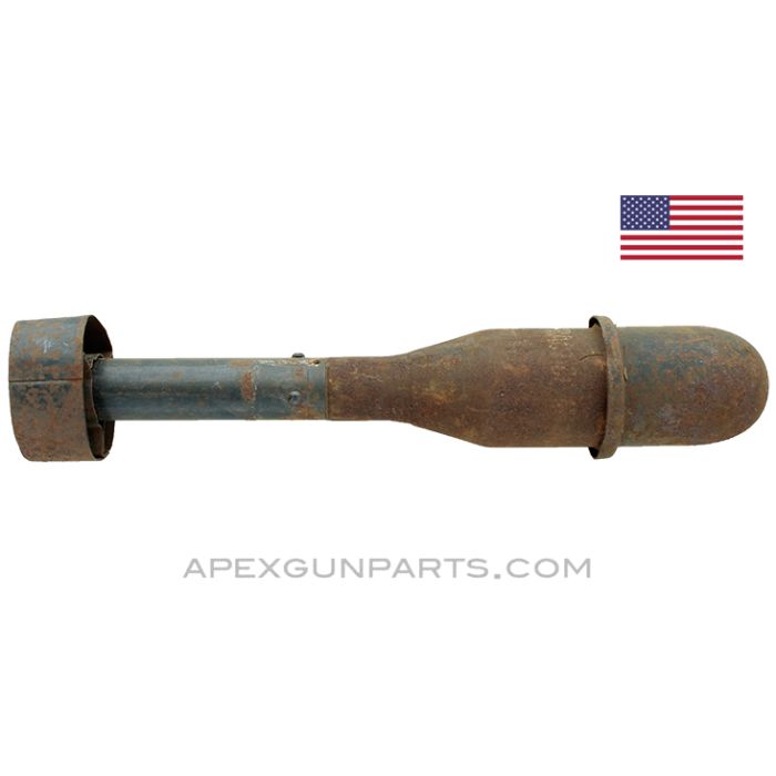 M11A3 Inert Trainer Rifle Grenade, WWII, Steel *Good / Rusty*