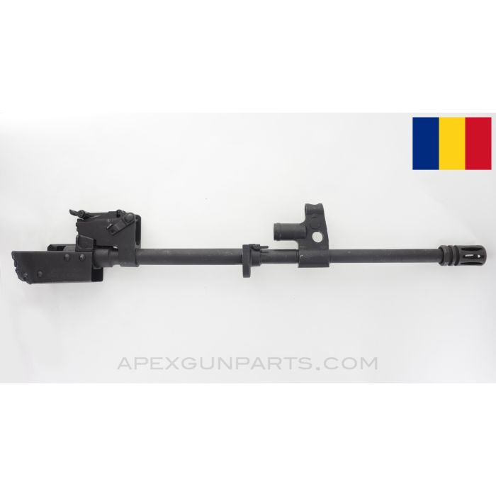 Romanian WASR-10 "Paratrooper" AK Populated Barrel Assembly, 16" w/ Trunnion, CL, CHF, 1/10, 7.62x39 *Very Good*