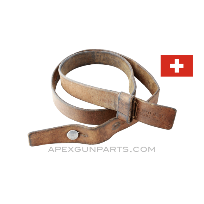 Swiss Schmidt-Rubin K31 Sling, Leather, *Good*