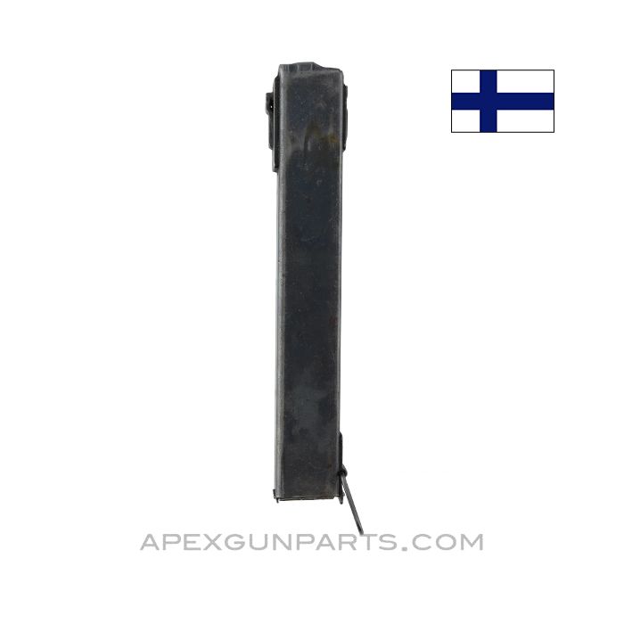 Suomi M31 / KP44 Magazine, 36rd Steel, w/ Pull Loop, 9mm *Good* 
