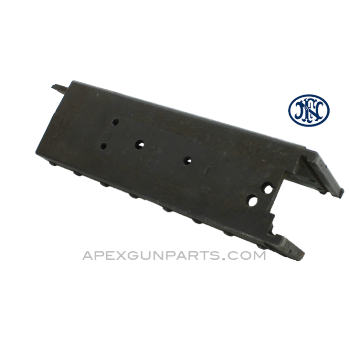 Browning M3 .50 Cal. Top Plate w/Bolt Hold Down & Reset Bracket, Left and Right Plate Remnants, FN Belgium, *Good* 