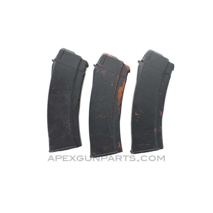 East German AK-74 30rd Magazine, Polymer, Painted Black, Polish Import, 5.45x39 *Good*