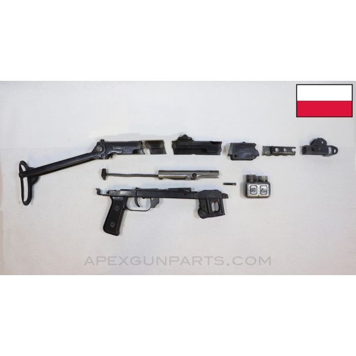 PPS-43 Parts Kit, Incomplete Lower Frame, Polish, 7.62x25 *Good*