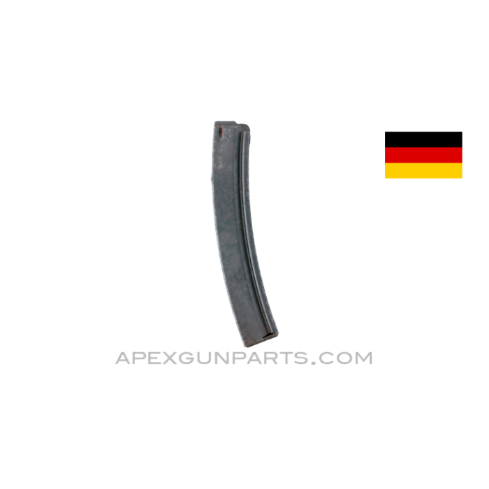 H&K MP5 Magazine, 30rd, Steel, 9mm, *Fair* 