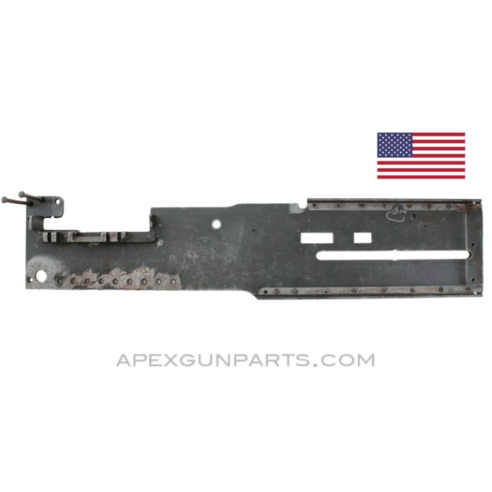 Browning M2 .50 Cal. Left Hand Side Plate, With Left Hand Pawl Bracket, *Very Good* 