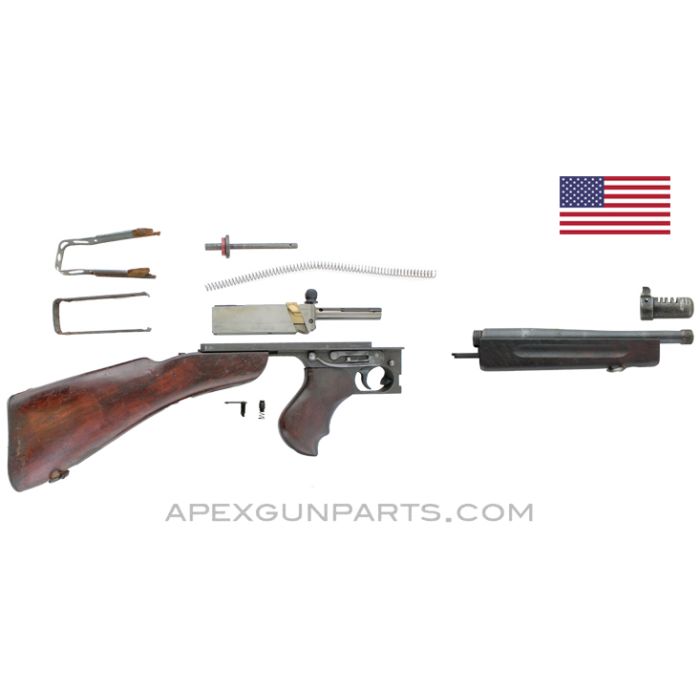 Thompson 1928A1 Parts Kit, 10" Barrel, Cutts Compensator, A-O Lower Assembly, .45 ACP *Excellent* 