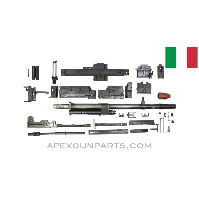 Breda M37 LMG Parts Kit, w/ Intact Barrel and Cut Receiver Pieces, Incomplete Spade Grip,  8X57mm *Good* 