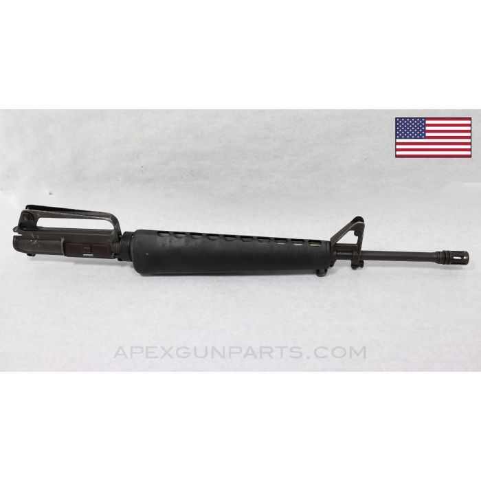 Colt 604 M16 Upper Assembly, 20" Pencil Barrel, Chrome Bore, Cage Flash Hider, Late Triangle Handguards, Grey Finish, 5.56 NATO *Good*