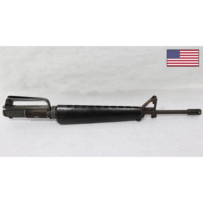 Colt 604 M16 Upper, 20" Pencil Barrel, Chrome Bore, Cage Flash Hider, Triangle Handguards, Grey Finish 1970-1971 Production, 5.56 NATO *Good* 