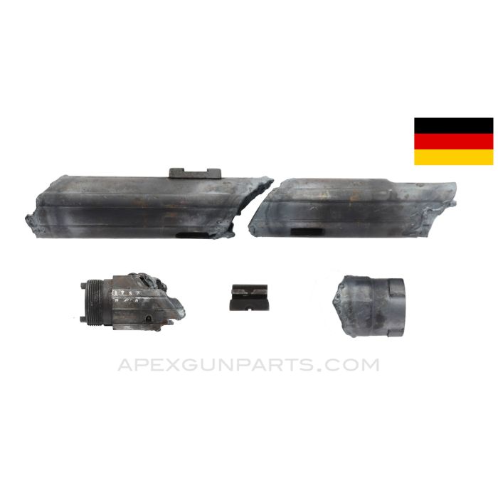 MP-40 Cut Receiver Pieces With Front Trunnion & Rear Sight, *Good* 