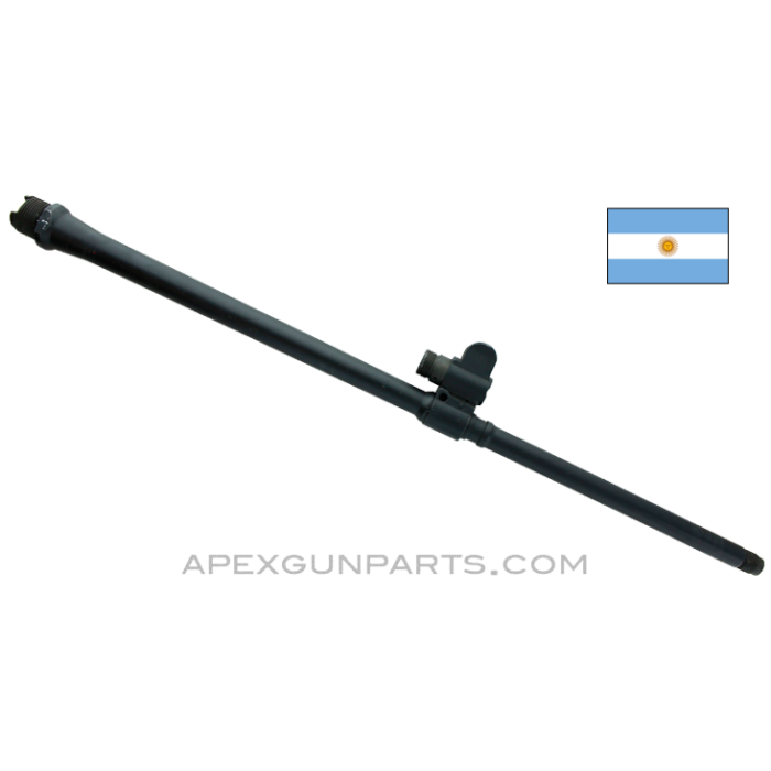 Argentine FAL Light Barrel, 21", Stripped Front Sight Block, Refinished, 7.62X51 NATO, *Very Good*