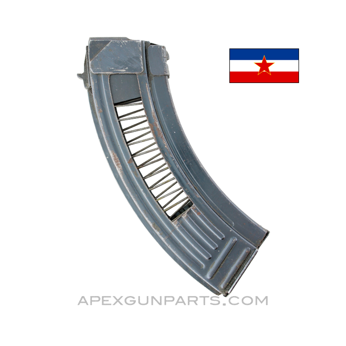 Yugoslavian AK-47 Cutaway Magazines, 30rd, Steel, 7.62x39, *Good* 
