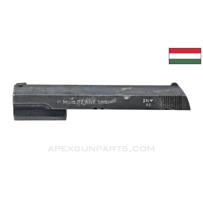 Hungarian FEG 37 Pistol Slide Assembly, Waffen Marked, 7.65mm *Good*