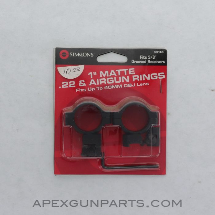 Simmons Scope Mount, .22, Black *NEW*