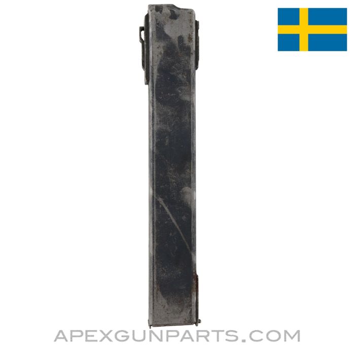 Swedish K / Carl Gustav Magazine, 36rd, Blued Steel, 9x19 *Good*  