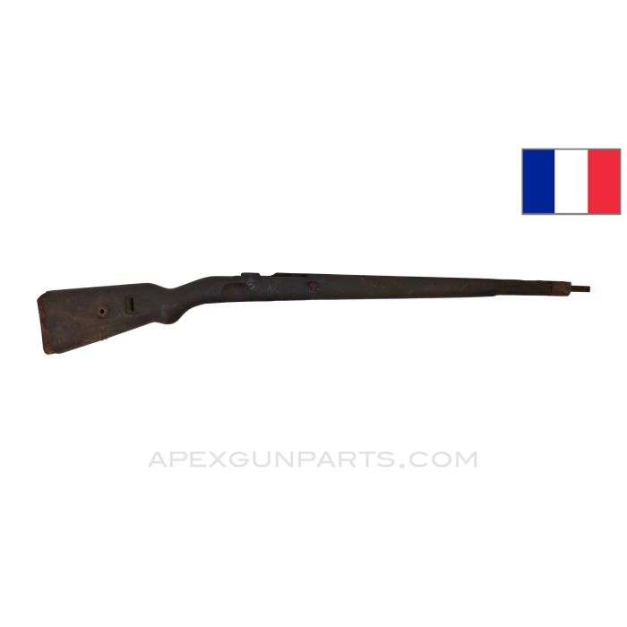 French K98k Mauser Stock, 38", No Cupped Buttplate, Wood, *Fair* 