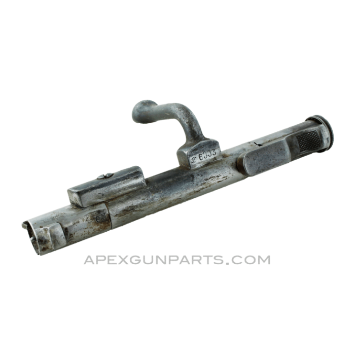 French Berthier Carbine Bolt Assembly, Complete, Long Turned Down Handle, 8MM Lebel *Good* 