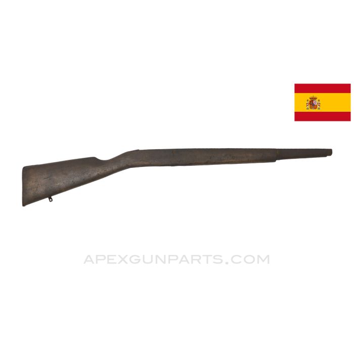 Spanish Destroyer Carbine Stock, 35.25", Cracked, Wood *Good*