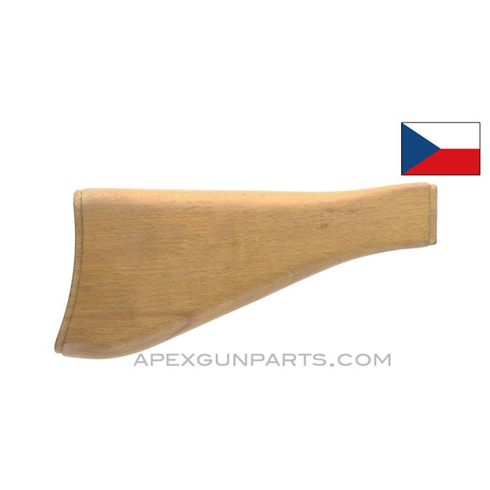 VZ-58 Buttstock, Wood, No Parts Fitted, Czech, Light Finish *Very Good* 