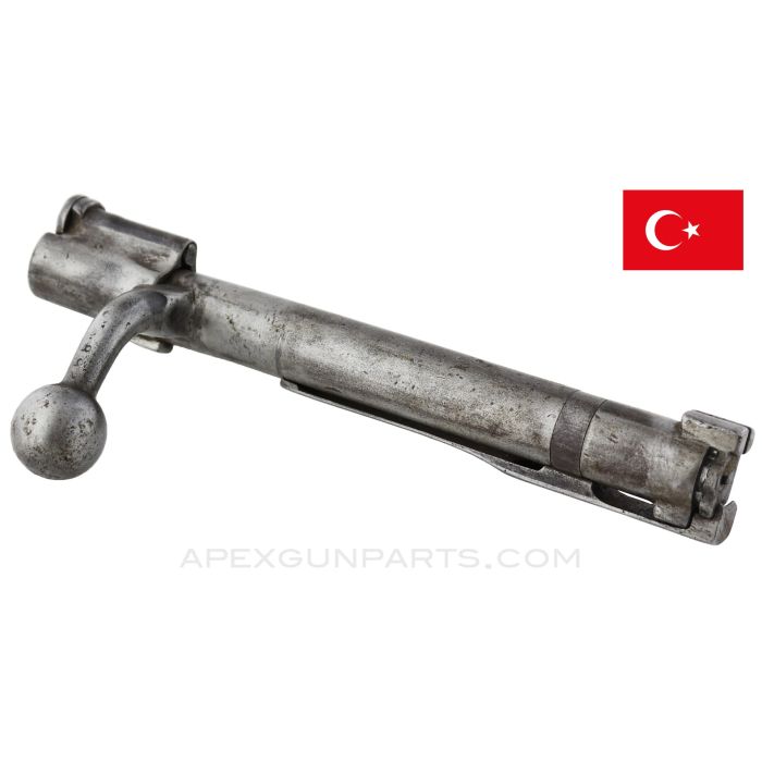 Turkish Mauser M1893 Bolt, Complete, Turned-Down Handle *Good*