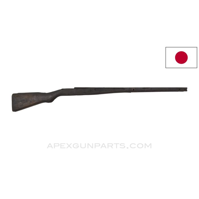 Japanese Type 99 Arisaka Project Stock, Stripped, 40", Dark Wood *Poor* 