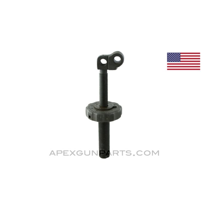 Upper Elevating Handwheel and Screw, Early Variant 1, .30 Cal T&E, Refinished *Very Good*