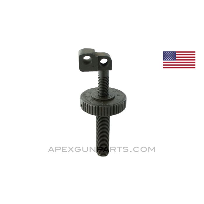 Upper Elevating Handwheel and Screw, Early Variant 2, .30 Cal T&E, Refinished *Very Good*