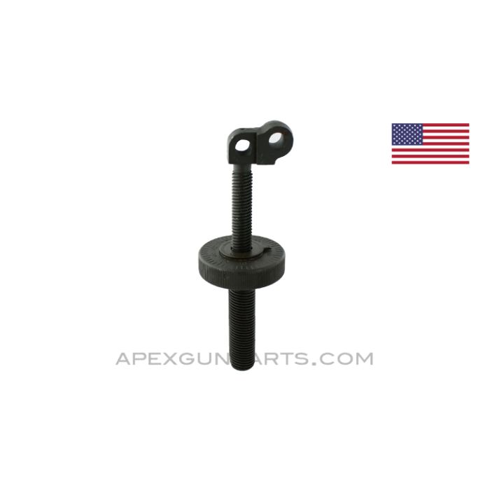 Upper Elevating Handwheel and Screw, Late Variant 2, .30 Cal T&E, Refinished *Very Good*