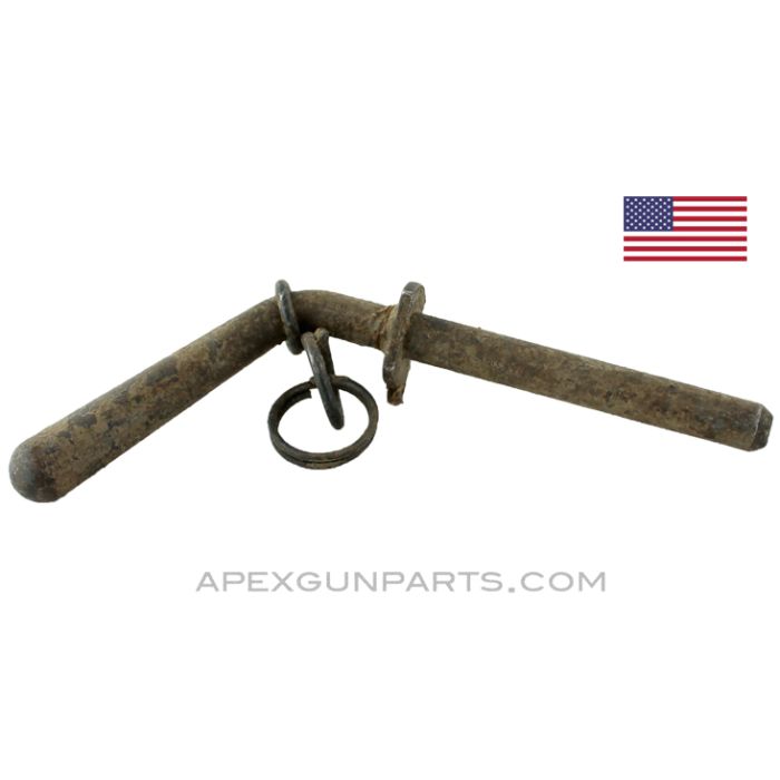 T&E Yoke Pin, Early Style Large, Fits M2 Tripod, 1919 Browning .30 *Good* 
