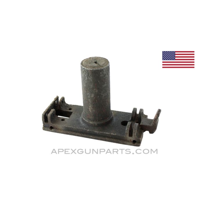 Browning M2 .50 Cal. Backplate, With Buffer Assembly, Stripped *Poor / Rusty* Sold *As Is* 