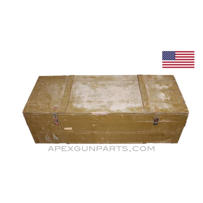 Thompson 1928A1 Wood Storage Crate, T5, OD Green *Fair* Sold *As Is* 