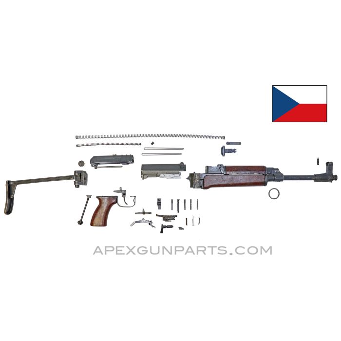 Czech VZ-58-V Side Folder Parts Kit ,15.5" Populated Barrel, Factory Finish, 7.62x39 *Good* 