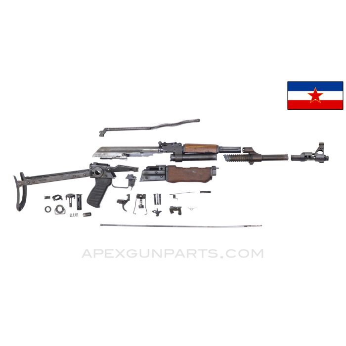 Yugoslavian M72AB1 (RPK) Parts Kit, w/ Underfolder Stock, No Detachable Bipod, 7.62X39 *Good* 