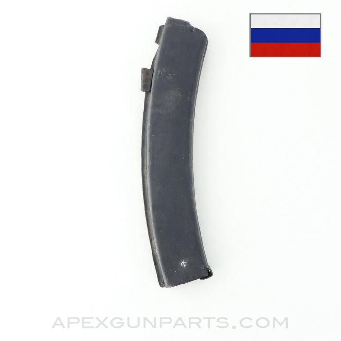 Russian Gen 1 PPs-43 Magazine, 35rd, Steel, Blued, 7.62x25, *Very Good*