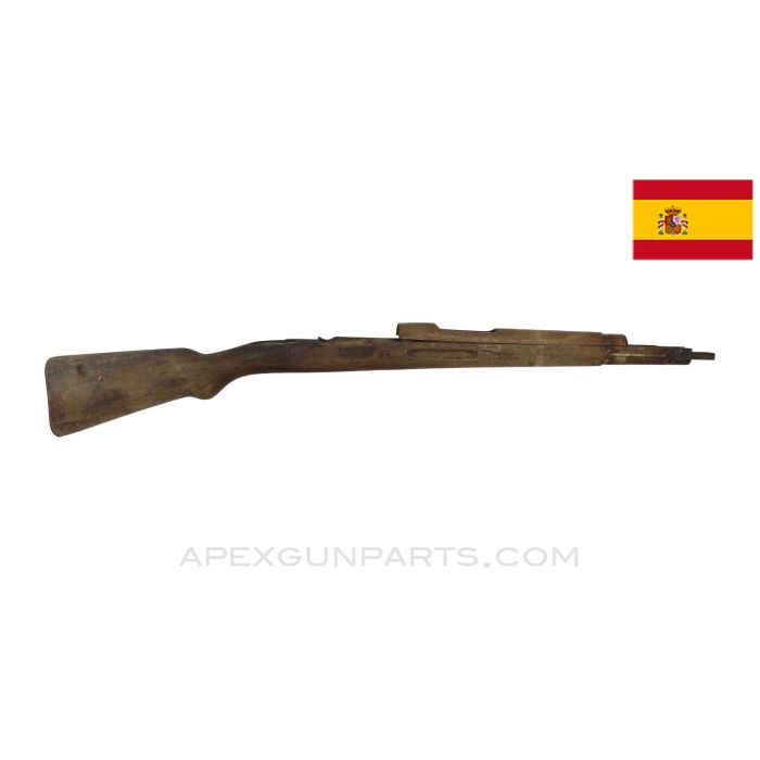 Spanish M44 Mauser Stock Set, No Barrel Band Spring, 38" *Good*