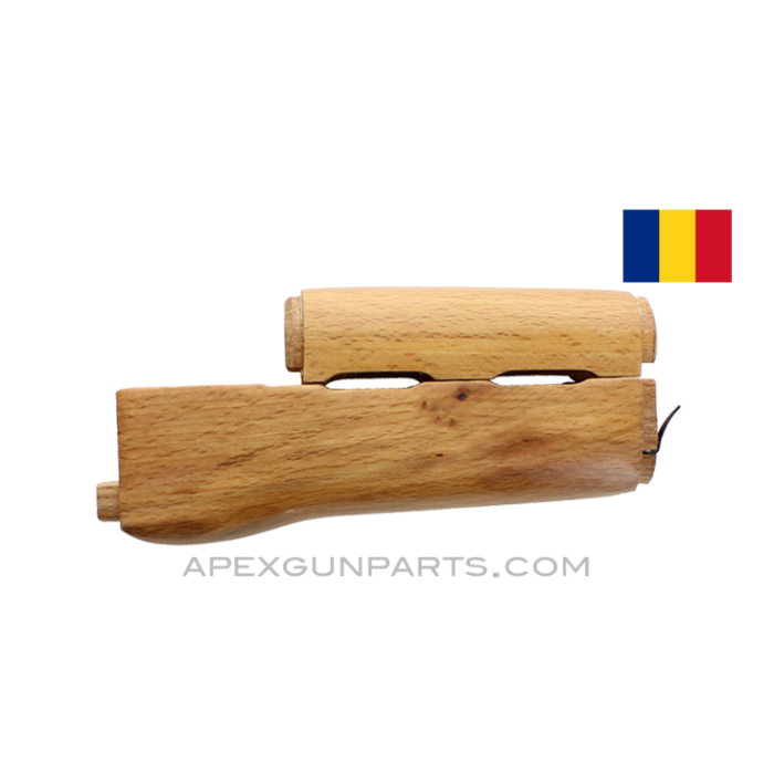 Romanian AKM Wooden Handguard Set, Blonde, *NEW*